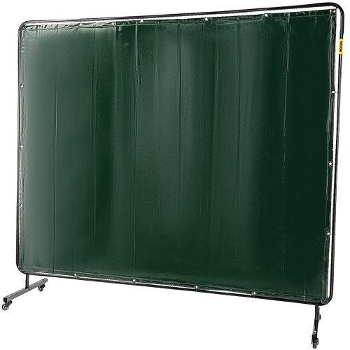 VEVOR Rideau de Soudure de 6 pi x 8 pi Rideau écran protection soudure rideau protection de soudage Vinyle ignifuge avec cadre vert