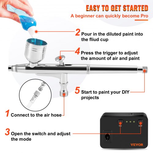 Joyeee aerographe, portatif rechargeable Haute précision Double Action compresseur réglable pour modélisme, gâteau, créations Artisanales, Tatouage, Maquillage, Peinture et manucure, vert pâle Joyeee aerographe, portatif rechargeable Haute précision Double Action compresseur réglable pour modélisme, gâteau, créations Artisanales, Tatouage, Maquillage, Peinture et manucure, vert pâle