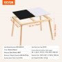 VEVOR Table d'Activités Table Sensorielle pour Enfants avec Plateau Double Face