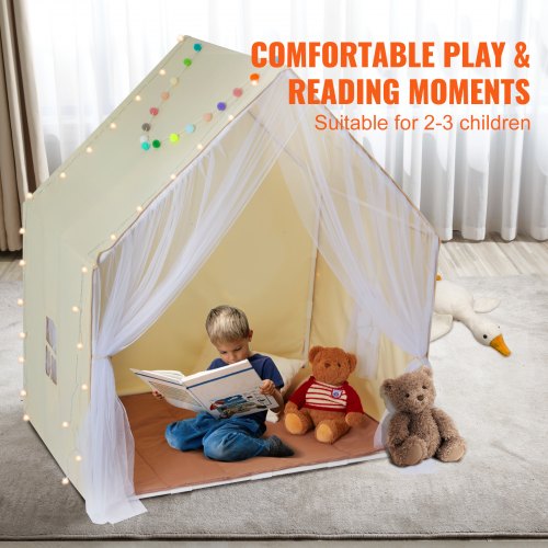 VEVOR Tente de jeu pour enfants cabane 1 à 5 ans yourte tout-petits lampe tapis VEVOR Tente de jeu pour enfants cabane 1 à 5 ans yourte tout-petits lampe tapis