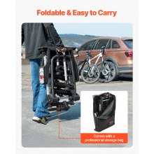 VEVOR Porte-vélos sur Attelage Pliable Capacité 3PCs pour Récepteurs de 5 cm