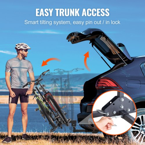 VEVOR Porte-Velos pour 2 Velos Porte-Bagages sur Attelage Capacite de Charge Maximale de 72,6 kg Compatible avec Receveurs de 50 mm pour Voitures SUV Camping-car Caravane Camion Voyage Deplacement VEVOR Porte-Velos pour 2 Velos Porte-Bagages sur Attelage Capacite de Charge Maximale de 72,6 kg Compatible avec Receveurs de 50 mm pour Voitures SUV Camping-car Caravane Camion Voyage Deplacement