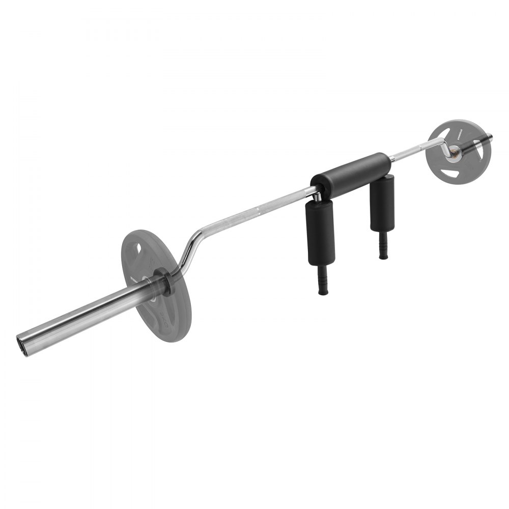 VEVOR Barre d'Haltères Longueur 218 cm Ø 28 mm Barre de Musculation Capacité 315 kg avec 2 Poignées Rembourrage en Mousse sur Épaules pour Entraînement de Squat Flexion sur Jambes Fitness Gym Domicile