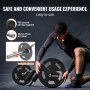 VEVOR Barre d'Haltères Longueur 218 cm Ø 28 mm Barre de Musculation Capacité 315 kg avec 2 Poignées Rembourrage en Mousse sur Épaules pour Entraînement de Squat Flexion sur Jambes Fitness Gym Domicile