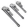 VEVOR 3PCs Clé Serre Tubes Droite en Alu 24,5/32/46 cm Mâchoire CRV Plomberie