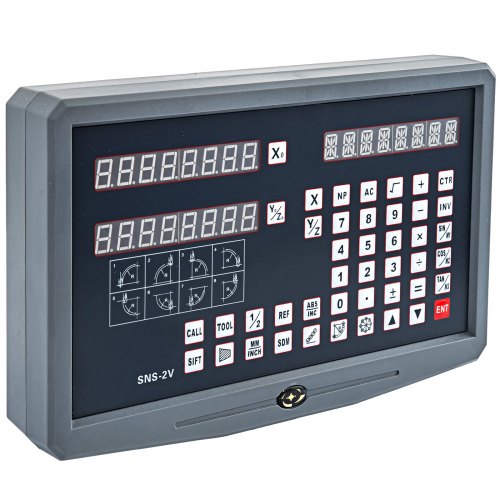 VEVOR échelle Linéaire de Tour de Haute Précision 2 Axes 1000 et 250mm Règle électronique d'échelles pour Fraiseuse Accessoires complets échelle