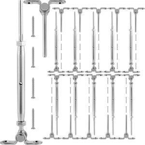 Vevor Kits De Tendeur Câble Garde-corps En Câble Acier Inoxydable 22  Ensembles