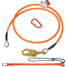 VEVOR Longe de maintien pour arboristes élagage noyau en acier 16 mm x 2,44 m