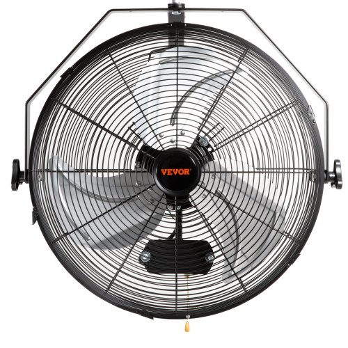 Ventilateur Mural Industriel RELAX4LIFE Ø55cm - 3 Vitesses, Oscillation Horizontale/Verticale, 120W, Noir