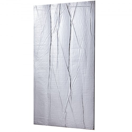 Lot De 12 Panneaux D'insonorisation Voiture 25x18x0.5 Cm - Feuille Aluminium Et Gomme - Isolation Thermique Et Phonique, étanche