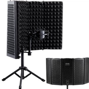 Bouclier Isolation Micro Bouclier Anti-Pop 5 Panneaux Avec Trépied Pour Micro | Isolation Studio | Enregistrement Pro Qualité Protection Micro Contre Bruit Bouclier Isolation Micro Bouclier Anti-Pop 5 Panneaux Avec Trépied Pour Micro | Isolation Studio | Enregistrement Pro Qualité Protection Micro Contre Bruit