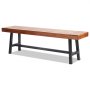 VEVOR Banc d'extérieur banquette de jardin en bois pied en métal 160 cm 226,8 kg