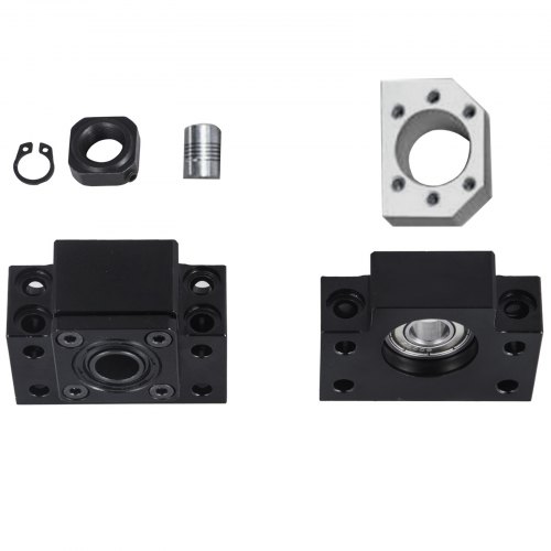 CNCYEAH Vis à Billes SFU1605 - 250 Mm De Diamètre - 16 Mm - Kit De Vis à Billes - Avec écrou à Billes - Support De Boîtier Et Supports D'extrémité