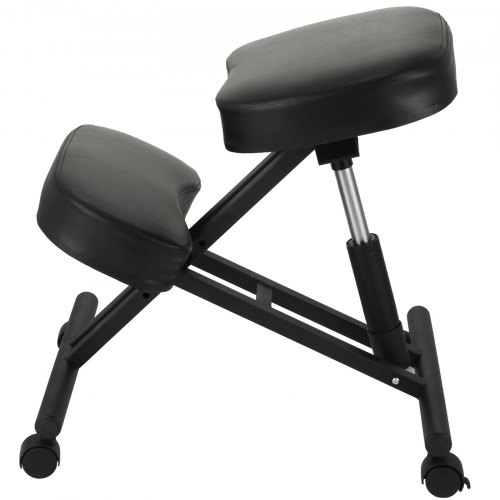 HOMCOM Tabouret massage a roulettes reglable en hauteur pivotant avec dossier ergonomique noir HOMCOM Tabouret massage a roulettes reglable en hauteur pivotant avec dossier ergonomique noir