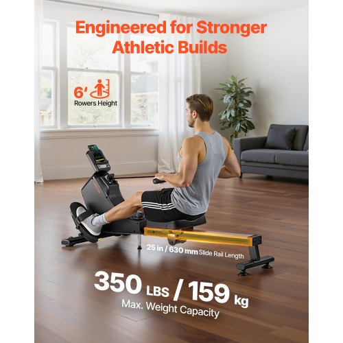 Rameur Magnétique CHAOKE - 160 Kg, 16 Niveaux - Pliable Avec écran LCD
