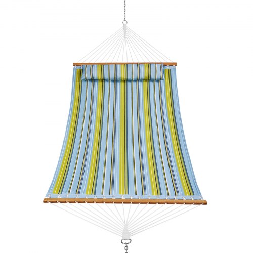 Barre D'écartement Hamac Double VEVOR Tissu Matelassé Charge 217 Kg 3,7 M Barres D'écartement Oreiller Amovible Chaînes Extérieur Patio Plage Jardin Hamac 2 Places Barre D'écartement Hamac Double VEVOR Tissu Matelassé Charge 217 Kg 3,7 M Barres D'écartement Oreiller Amovible Chaînes Extérieur Patio Plage Jardin Hamac 2 Places