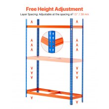 VEVOR Support de Rangement pour Pneus Étagère à Pneus 3 Niveaux Capacité 18PCs