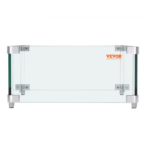 VEVOR Pare-vent Pour Foyer, 1128x367x191 Mm Pare-vent En Verre Trempe Pour Brasero Ecran De Protection Rectangulaire Pare Flamme Robuste Coupe Vent St 92023323