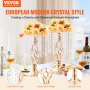 VEVOR Vase de mariage supports de fleurs en cristal pour décoration 43 cm 20 PCS