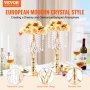 VEVOR Vase de mariage supports de fleurs en cristal 49 cm pour décoration 12 PCS