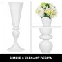 11 Pièce Vase Blanc à Fleur Pour Mariage 57cm Support à Fleurs Style Classique