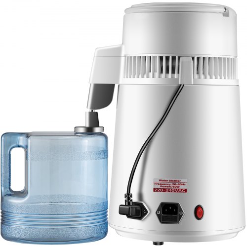 VEVOR Distillateur d'eau en acier inoxydable, Purificateur d'eau pour les Hôpitaux /les Laboratoires/les Cliniques /les Maisons