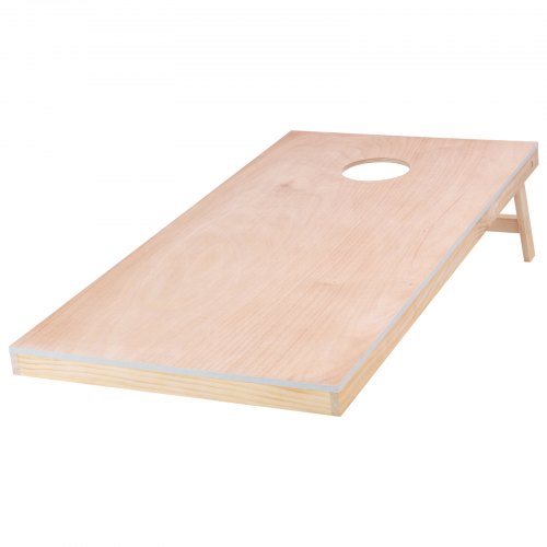 Pennpliy Ensemble de planches de cornhole en bois massif de 0,9 x 61,4 cm, 2 planches à trous de maïs pour adultes, planches de cornhole pour lancer 8 poufs et étui de