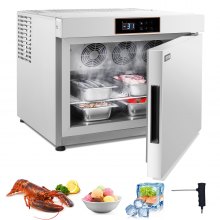 VEVOR Surgélateur Congélateur Rapide Commercial 32 L 4 Plateaux Fruits de Mer