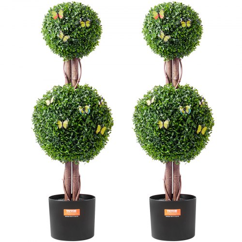 COSTWAY Arbre Artificiel Pin 80cm Avec Pot - Faux Cèdre Topiaire Résistant UV Intérieur Extérieur
