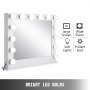 Miroir De Maquillage Cosmétique Hollywood De Vanité 16xampoules Luxe 80x65cm