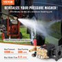 VEVOR Pompe de nettoyeur haute pression horizontale 25,4 mm 4400 PSI 4,4 GPM