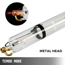 VEVOR Laser Tube CO2 1230mm avec Alimentation 80W Laser Tube en Verre de Mode Temoo Alimentation électrique d'énergie de laser de Bonne