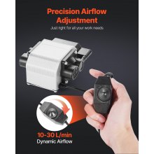 VEVOR Air Assist Réglable 30 L/min Kit Pompe à Air pour Découpeur Graveur Laser