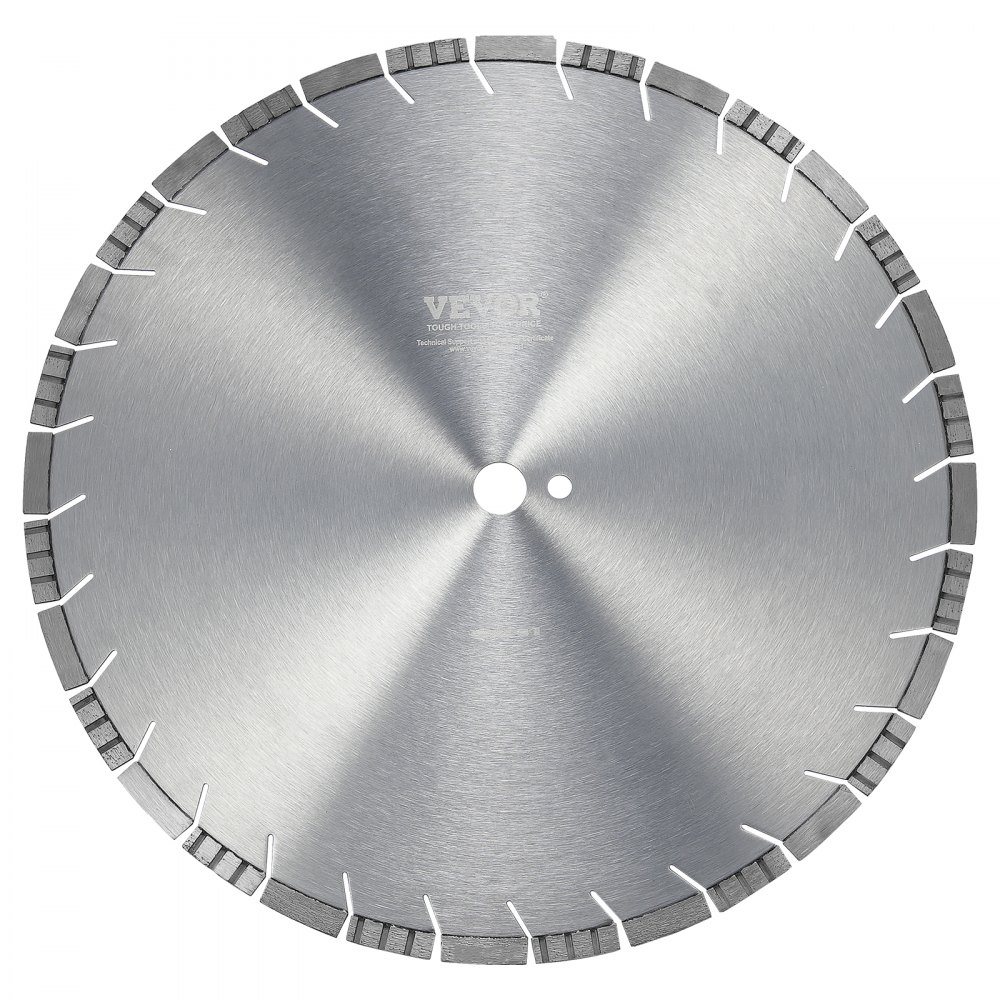 VEVOR Disque à Tronçonner Diamanté 450mm Dents Inclinées 12mm pour Scie à Béton