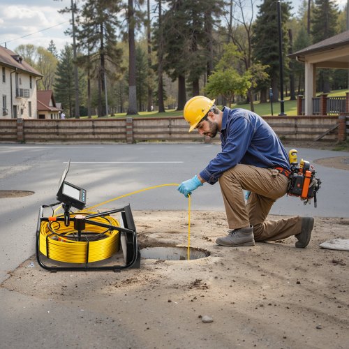 VEVOR Caméra Inspection Canalisation 20 M Endoscope D'Écran 7'' Avec