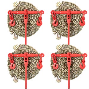 Chaîne De Remorquage G80 8 Mm × 6 M Avec Crochets – Charge 2222 Kg, Acier Manganèse Galvanisé, Transport & Chantier