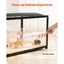 VEVOR Cage Hamster Rongeurs Fil de Fer pour Animaux de Compagnie 96 x 47 x 55 cm