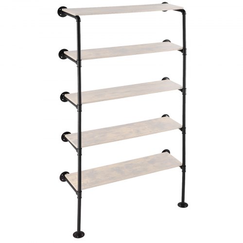Lot De 2 Étagères Murales VEVOR 122x30.5 Cm - Rangement Garage Métal - 200 Lbs