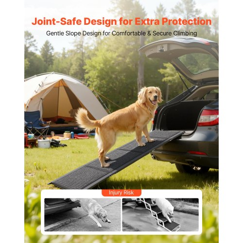 Rampe de voiture extra longue pour chien, rampe pliable pour chien avec Rampe de voiture extra longue pour chien, rampe pliable pour chien avec