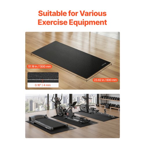 CCLIFE Tapis D'Entraînement EVA Antidérapant - Protection Sol Pour Vélo, Tapis De Course, Yoga, Multisport