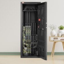 VEVOR Armoire à 10-12 Fusils Coffre-Fort pour Armes à Feu avec Clavier Numérique