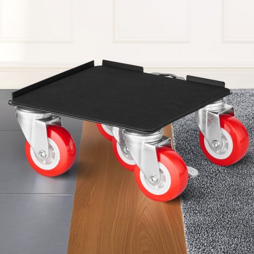 Chariot de déménagement de meubles lourds à 5 roues avec roues verrouillables et patins antidérapants – Outil de déménagement pour déplacer facilement les meubles de maison