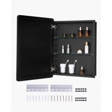 VEVOR Armoire à pharmacie murale 610 x 762 mm avec miroir et étagères réglables