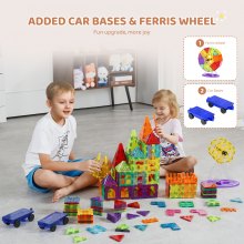 VEVOR Tuiles magnétiques blocs de construction magnétiques pour enfants 180 PCS