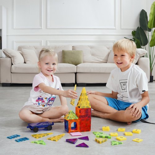 VEVOR Tuiles magnétiques blocs de construction magnétiques pour enfant... pas cher