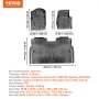 VEVOR Tapis de Sol pour Voiture 3PC TPE pour Ford F-150/F150 Lightning 2015-2024