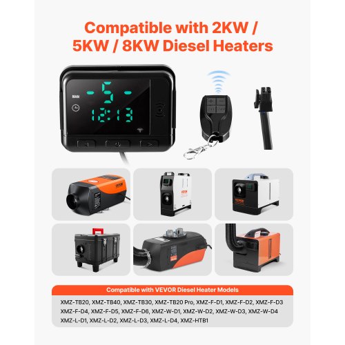 Contrôleur De Chauffage Voiture Avec Télécommande - Yctze DC 12V/24V Commutateur Bouton Chauffage Stationnement