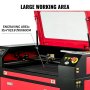 VEVOR Machine de Gravure Laser Coupeur de Machine de Gravure de Laser de CO2 de 100W Découpeuse de Graveur de Laser de 900X600mm pour La Gravure en Bois en Métal