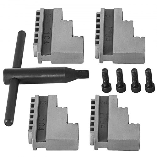 Mandrin Rotatif 4 Mâchoires K12-80mm Auto-centrant - Pour Fraiseuse CNC, Tour à Bois, Meuleuse