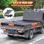VEVOR Bâche en maille pour camion à benne basculante 2x5,5 m revêtement PVC noir avec double poche œillets en laiton sangle renforcée double couture pour camion à benne basculante manuel, électrique